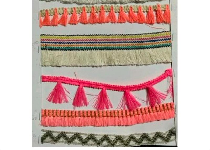 Cotton Tassel Lace, for Curtain, Feature : Color Variety, Fadless, Light Weight