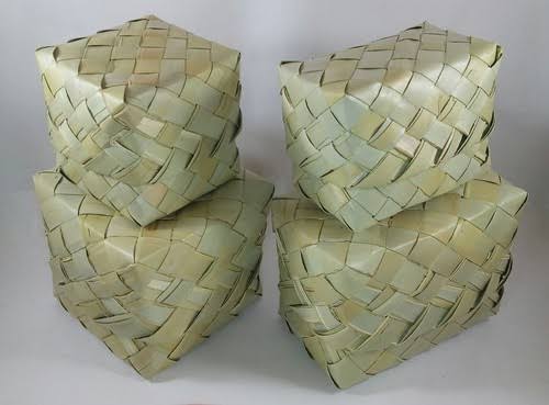 Palm Leaf Square Basket, for Shopping, Feature : Biodegradable, Disposable, Eco Friendly, Light Weight