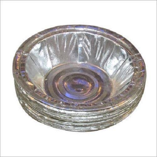 Round Disposable Silver Paper Bowls, for Used Serving Food, Size : 4 To 10 Inch