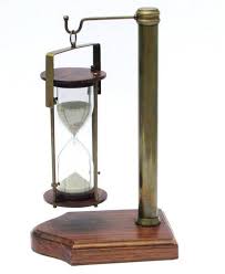 Glass+wood Coated Nautical hourglass, for Home Decoration, Style : Antique Imitation