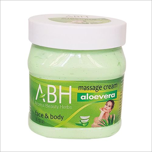 ABH Aloe Vera Massage Cream, for Used face body, Packaging Size : 100gm, 50gm, etc