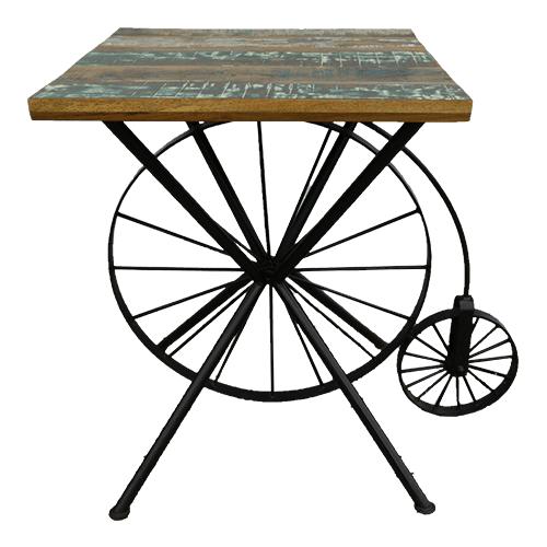 Iron cafe table with Wooden Top