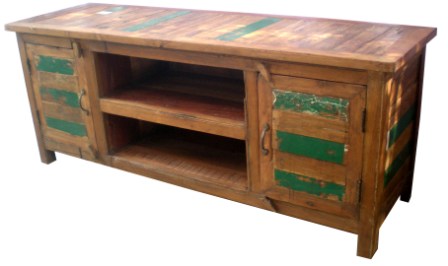Reclaimed wood cabinet with two drawer, for Home, Industries, Office, Feature : Durable, Eco-Friendly
