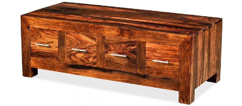 solid wood trunk coffee table