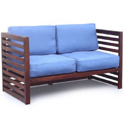 Solid wood two seated sofa