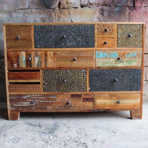 Rectangular vintage antique chest of drawer, for Home, Office, Feature : Durable, Fine Finished