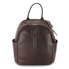 Brown Leather Picnic Bag