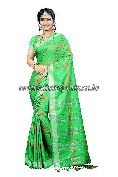 Printed Fancy Linen Saree, Feature : Anti-wrinkle, Durability