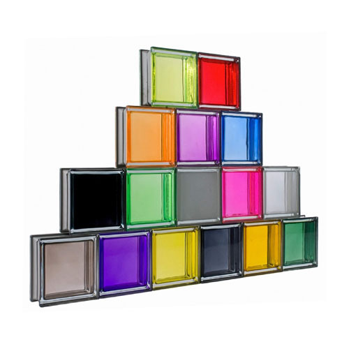 Colorful Glass Brick, for Home, Office, Industrial