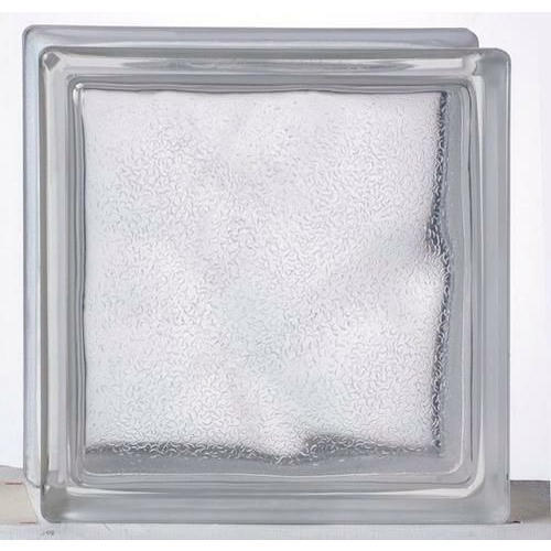 Polished Frosted Glass Brick, Size : 190x190x80 cm