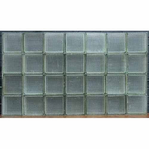 Plain Glass Bricks, for Home, Office, Industrial, Size : 190x190x80 cm