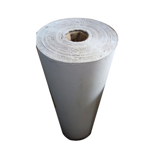 White corrugated roll