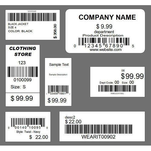 Price Tag Barcode Label