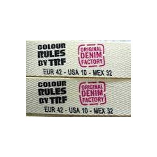 Fabric Printed Garments Labels, Packaging Type : Roll