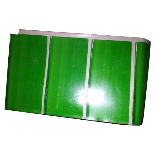 Plain Green Barcode Label, Size : 80x20 mm