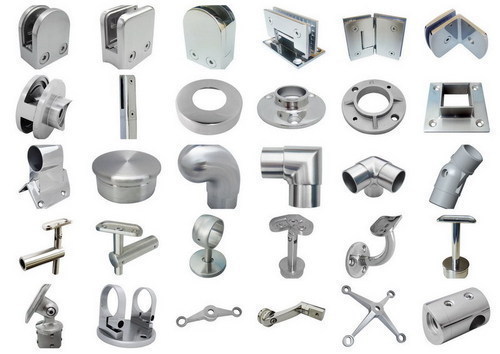 Metallic Polished Stainless Steel Railing Fittings, Feature : Accuracy Durable, Dimensional