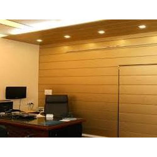 Wooden Modern Office Wall Panel, Pattern : Plain, Printed