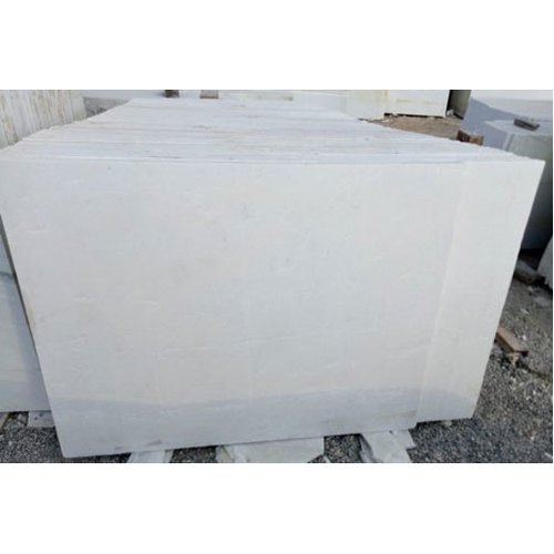 Square Polished Nizarna White Marble Slab, for Flooring Use, Making Temple, Pattern : Plain
