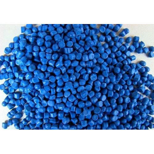 Round Blue HDPE Granules, for Blown Films, Pipes, Silicon Core Pipe, Grade : Extrusion Grade