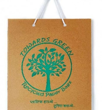 Plain Recycled Paper Bags, Feature : Biodegradable, Disposable, Eco-Friendly, Recyclable