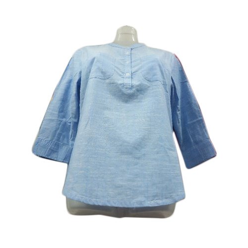 Ladies 3/4th Sleeve Cotton Top, Occasion : Casual Wear