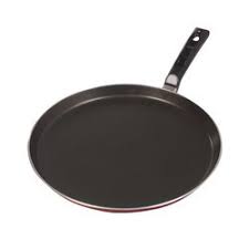 Plain Aluminium Nonstick Tava, Handle Material : Plastic