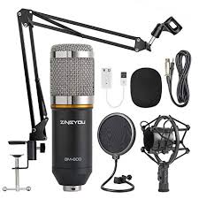 Electric Condenser Microphone, for Recording, Singing, Feature : Durable, Easy To Carry, Handheld