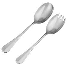 Non Polished Stainless Steel salad server set, for Home, Hotel, Restaurant, Feature : Anti Corrosive