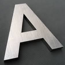 Non Polished Stainless Steel Letter, For Industrial, Residential, Pattern : Plain