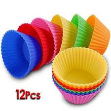 Plain Paper Silicone Muffin Cupcake Mold, Shape : Round