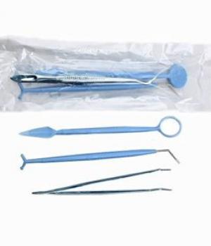 Powder Coated Disposable Dental Tool, for Clinical, Hospital, Color : Blue, White