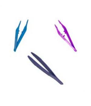 Coated Plastic Tweezers, for Clinical Use, Length : 10-15 Cm