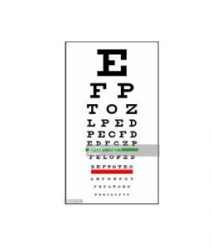 Snellen Eye Chart, for Hospital, Shape : Rectangular