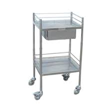 Non Polished Aluminium Hospital Dressing Trolley, Capacity : 10-50kg, 100-150kg, 150-200kg, 50-100kg