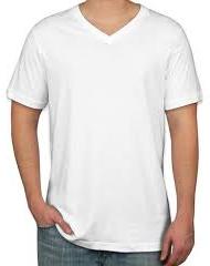 Plain Cotton V- Neck Basic T-Shirts, Size : M, XL