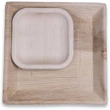 6 inch Areca Leaf Square Plate, for Serving Food, Feature : Biodegradable, Disposable, Light Weight