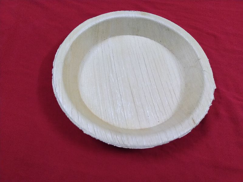 8 inch Areca Leaf Round Plate, for Serving Food, Feature : Biodegradable, Disposable, Light Weight