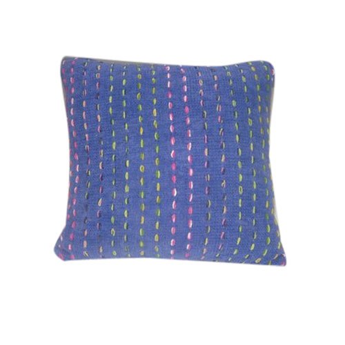 Rajat Overseas Blue Cushion Cover, Pattern : Attractive
