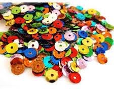 Non Polished PVC Colorful Sequins, for Beading, Decoration Use, Hand Embroidery, Handwork, Making Jewellery