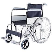 Non Polished Aluminium Foldable Wheel Chair, for Hospital, Home, Weight Capacity : 100-150kg, 150-200kg