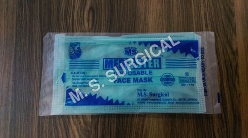 3 Ply Ear Loop Face Mask, for Clinic, Hospital, Laboratory, Color : Blue