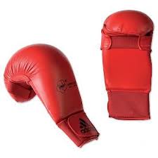 Polyester PU karate gloves, Size : M