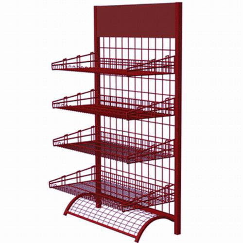 Wire Mesh Display Rack, for Supermarket