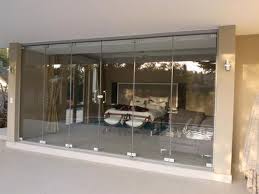 Automatic Non Polished Glass Sliding Folding Door, for Home, Hotel, Office, Restaurant, Feature : Crack Proof