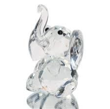 Non Polished Crystal Elephant, For Gifting, Home Decor, Technics : Handmade, Machine Made