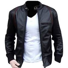 Checked leather jackets, Size : M, XL, XXL
