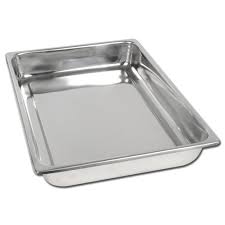Flat Stainless Steel Tray, for Food Serving, Pattern : Plain, Printed