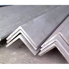 Non Poilshed Stainless Steel Angle, for Construction, Marine Applications, Water Treatment Plant, Length : 1-1000mm