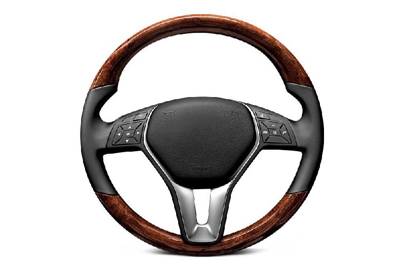 Dotted Metal car steering wheel, Size : Standard