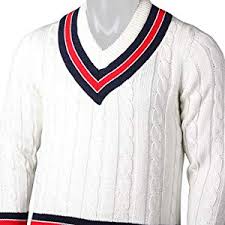 Checked Cotton Cricket Sweater, Size : L, M, XL
